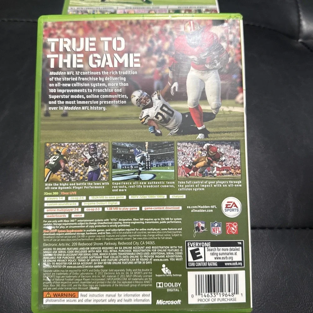 Madden NFL Xbox 360 (Madden 11, 12, 13, 15) (TESTED/WORKING) Same Day Shipping